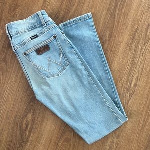 Wrangler stretch high rise flares